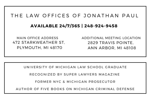 mip in michigan, sentence, jail, fines, minor in possession lawyer